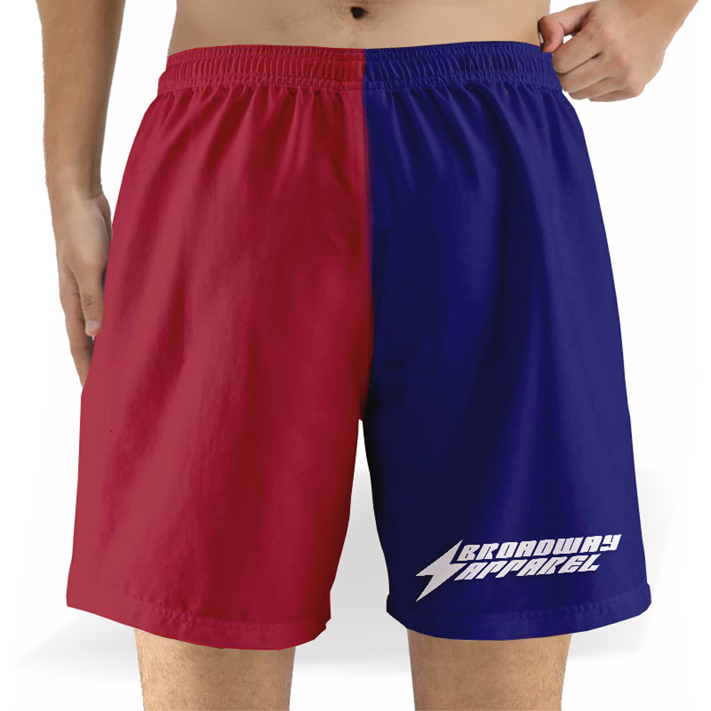 RED & NAVY BLUE MESH SHORT