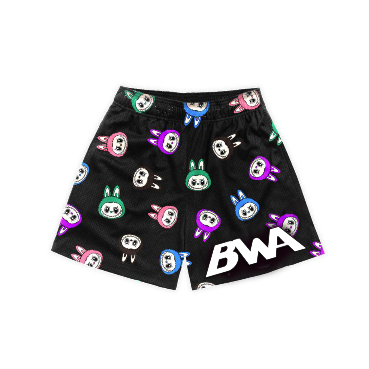 LABUBU BLACK MESH SHORT