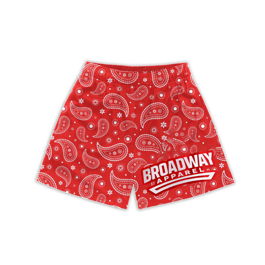 Red Bandana Mesh short