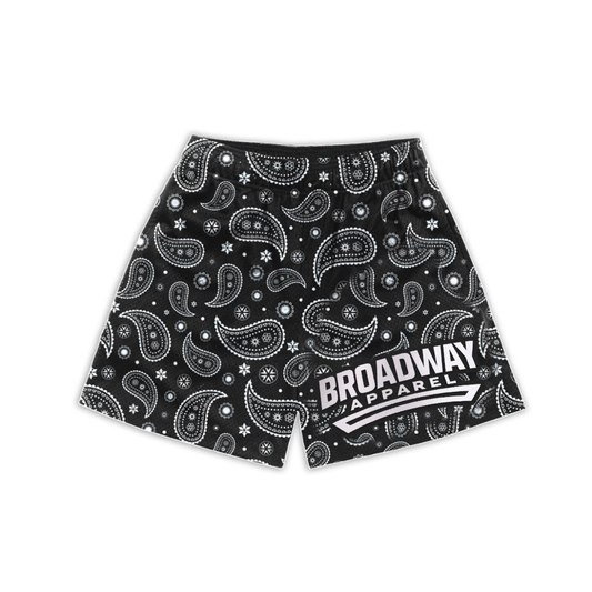 Black Bandana Mesh short