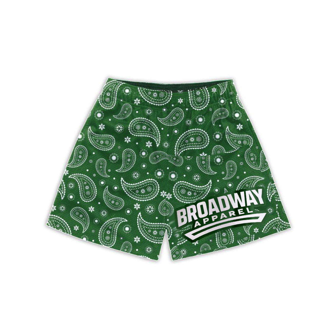 Forest Green Bandana Mesh Short